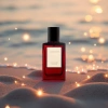 Red and golden glass perfume bottles for export Specification image